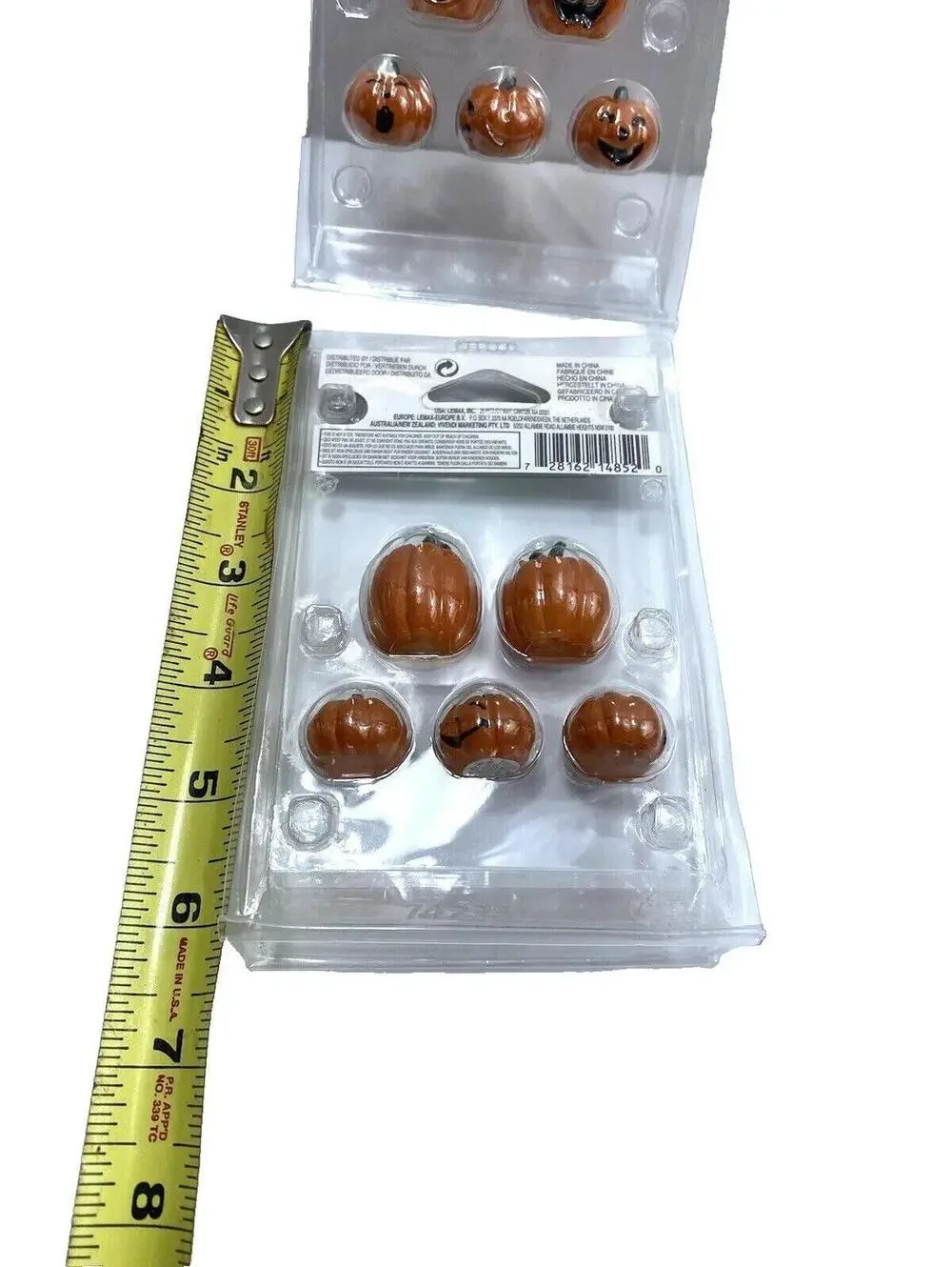 LEMAX Spooky Town Accessories 5 PUMPKIN HEADS Halloween 14852 - RETIRED 2017